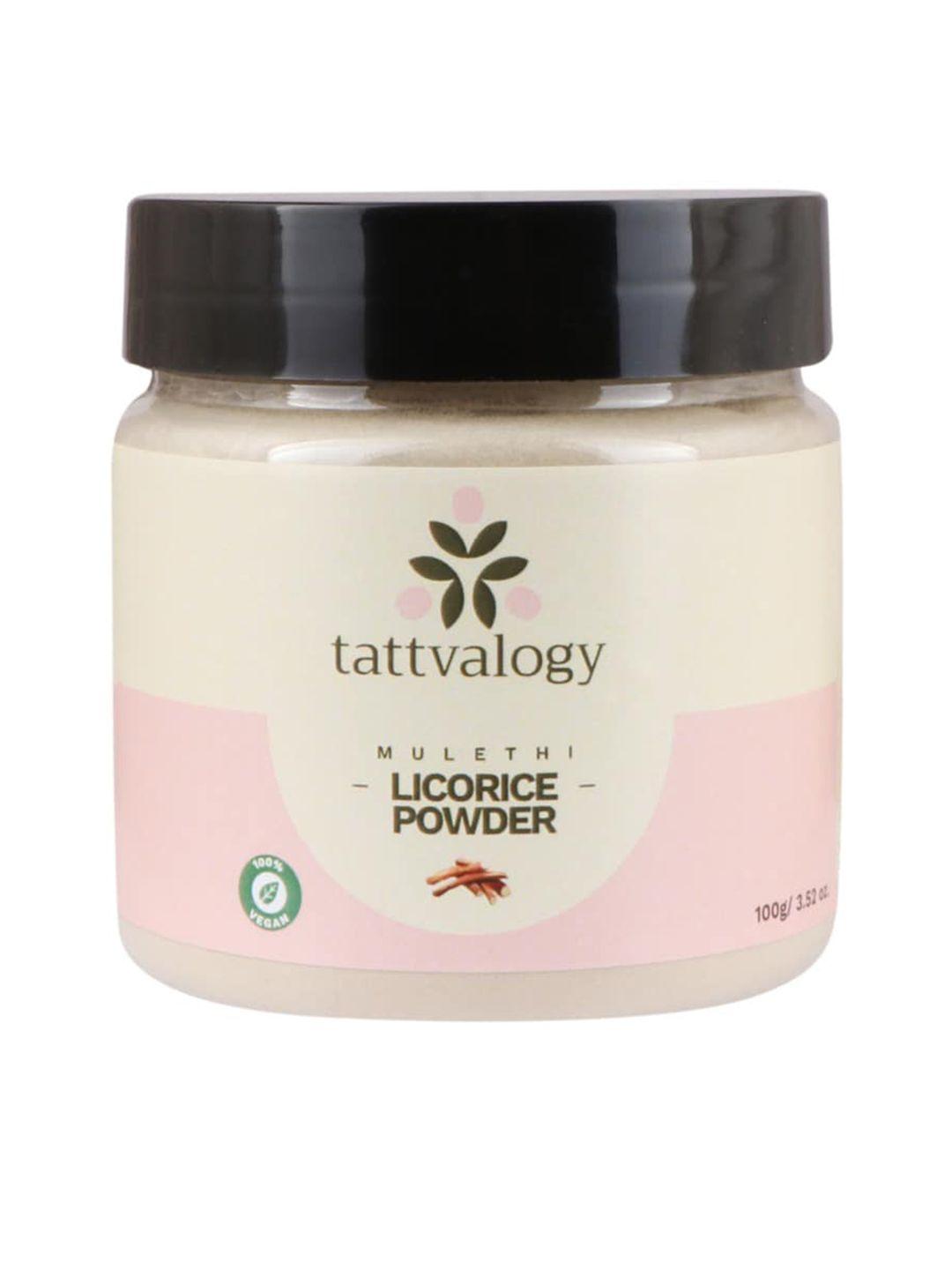 tattvalogy cruelty-free & vegan herbal mulethi licorice powder face mask - 100 g