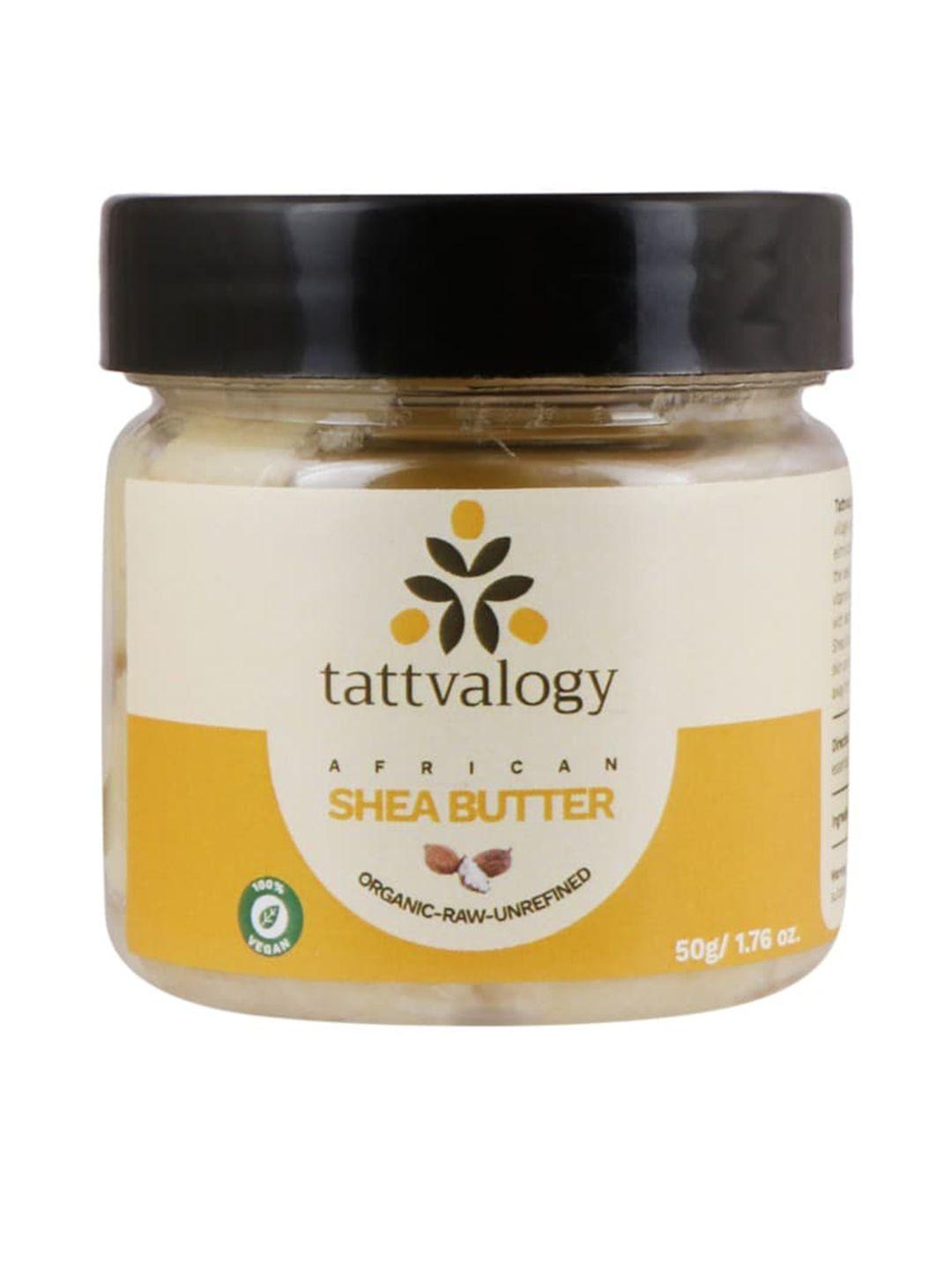 tattvalogy organic raw, unprocessed and unrefined shea butter - 50g