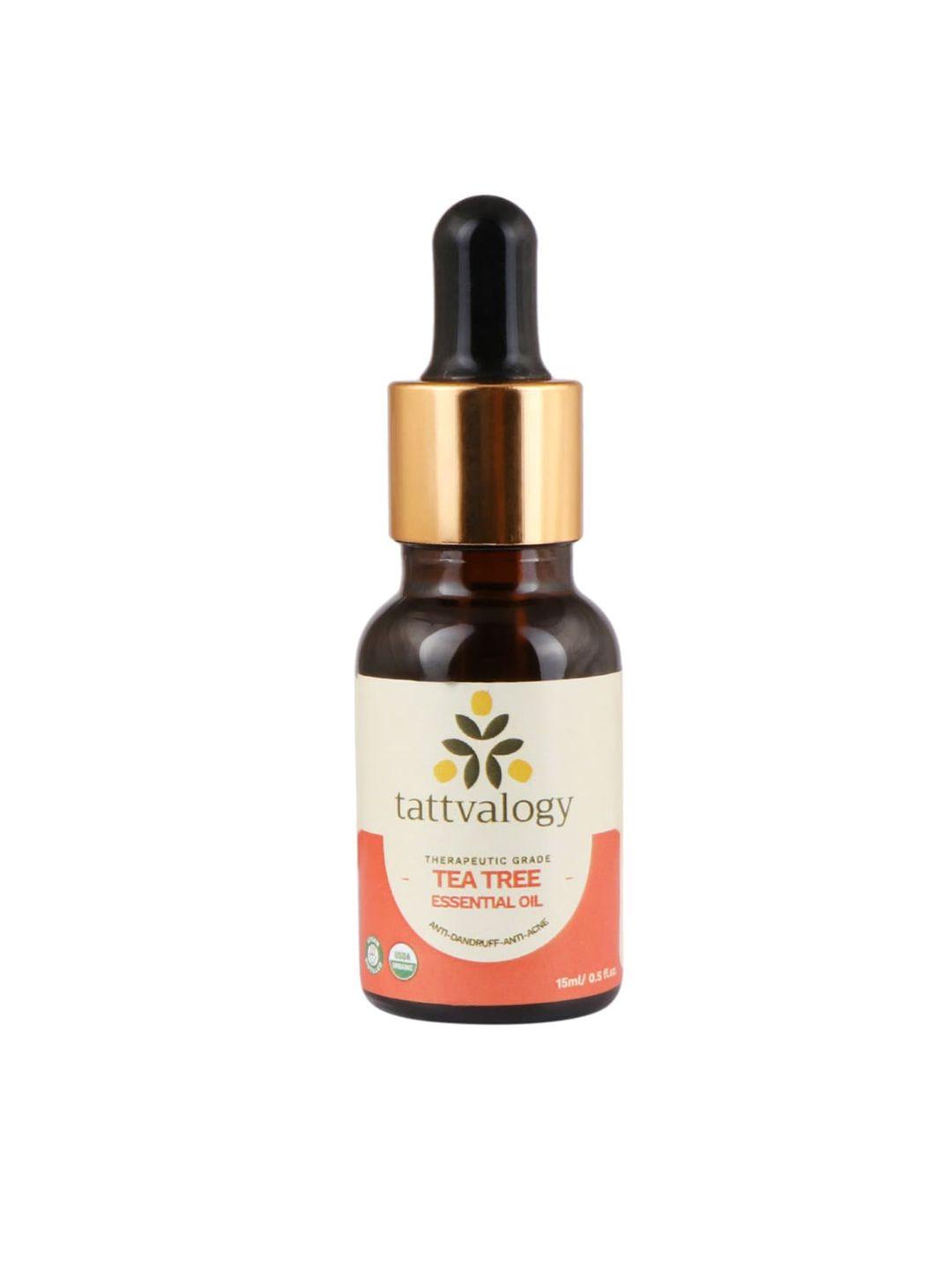 tattvalogy therapeutic grade organic tea tree essential oil - 15 ml