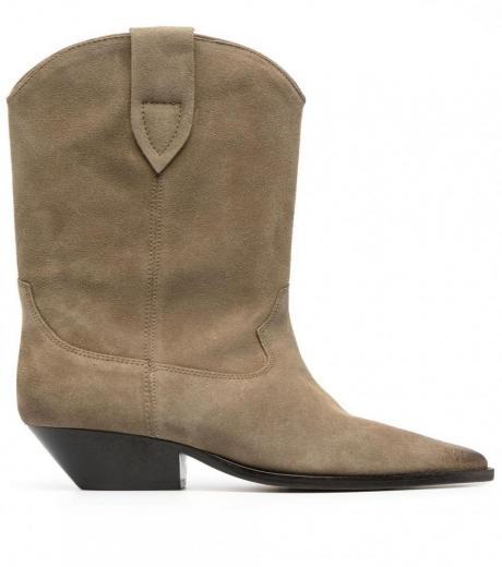 taupe duerto leather boots