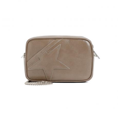 taupe mini star crossbody bag