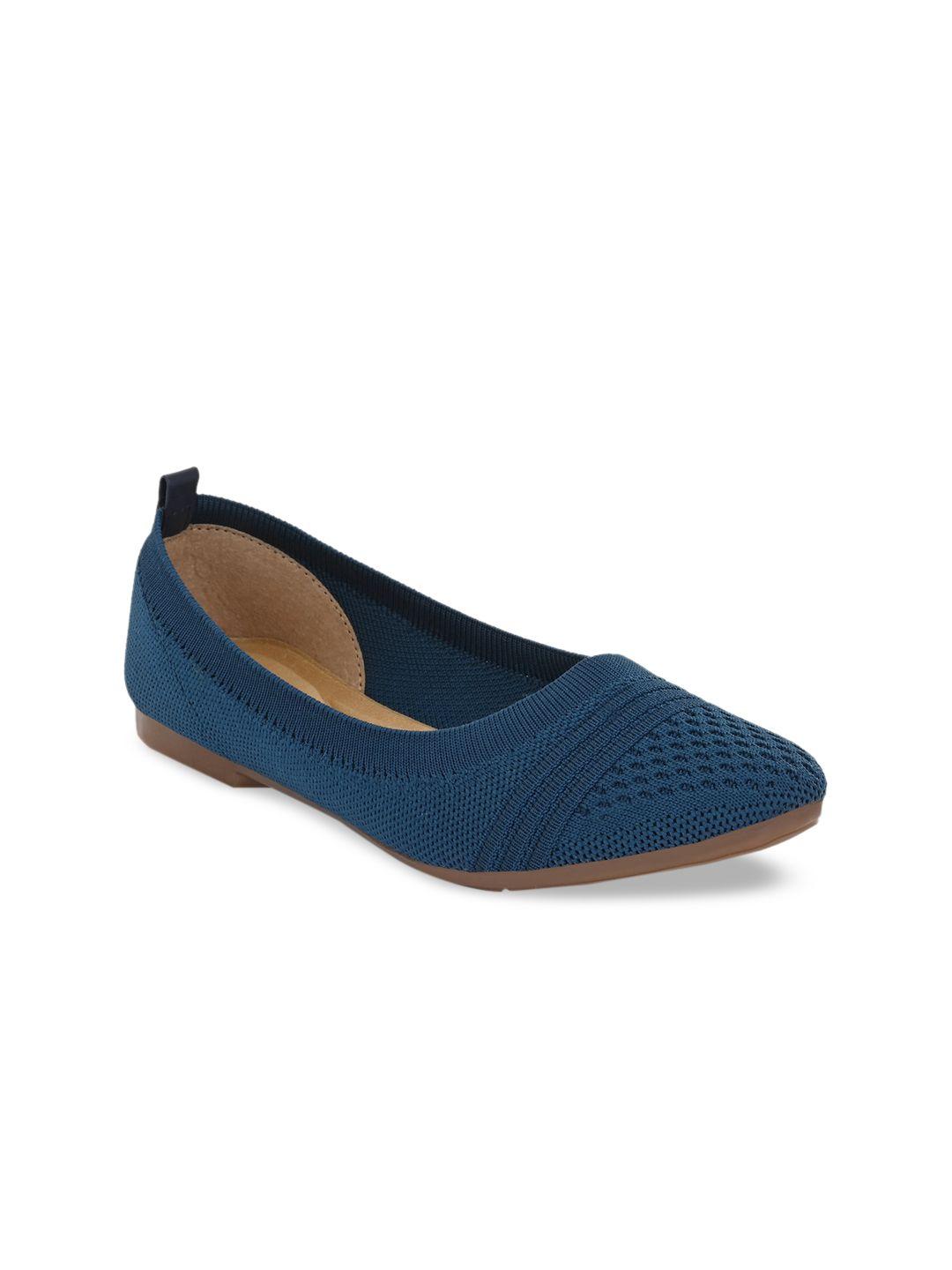 taurene women navy blue ballerinas flats