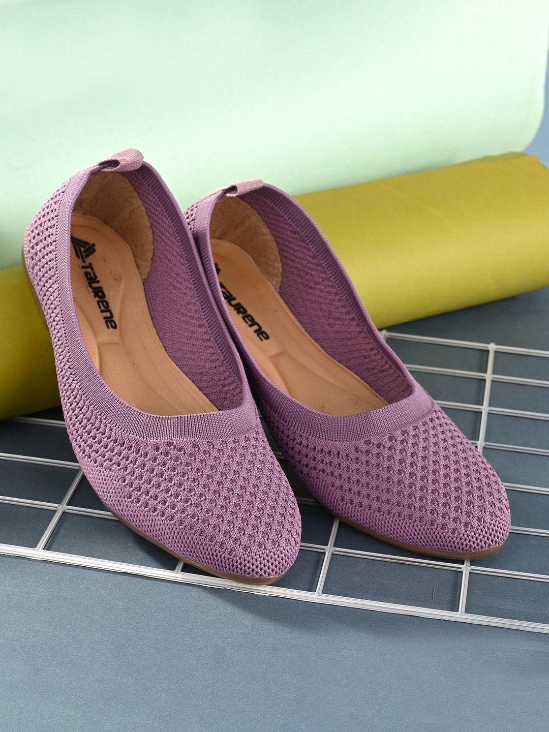 taurene women pink ballerinas with laser cuts flats