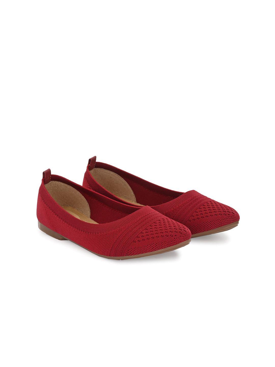 taurene women textured fabric slip-on ballerinas