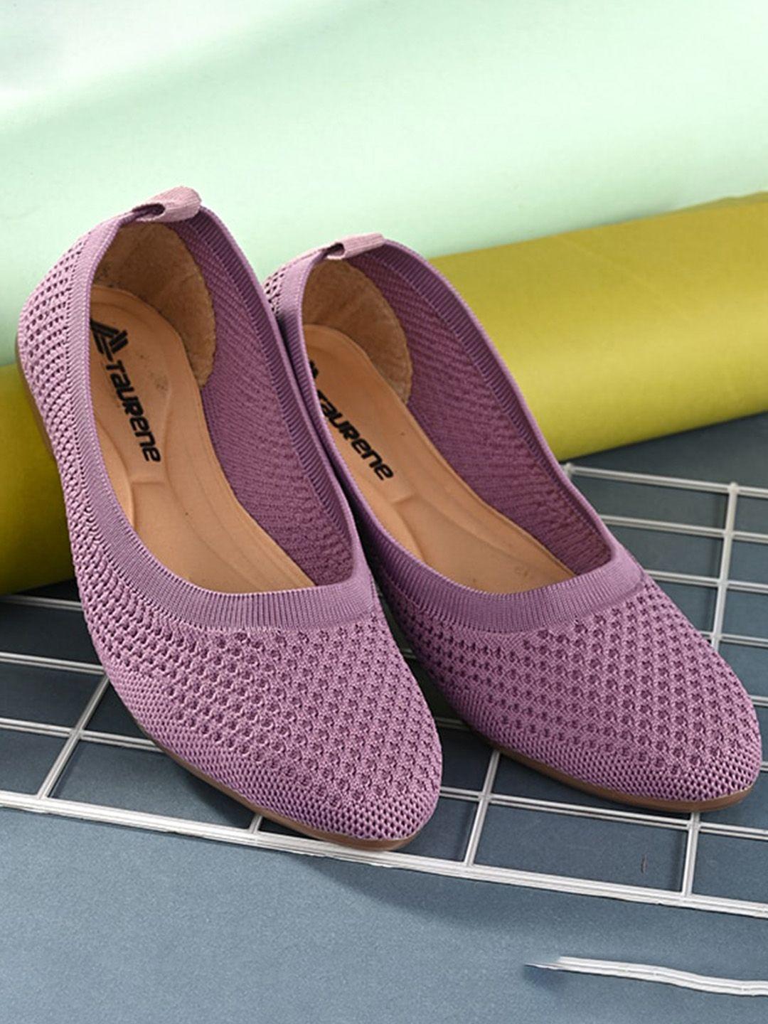 taurene women textured fabric slip-on ballerinas