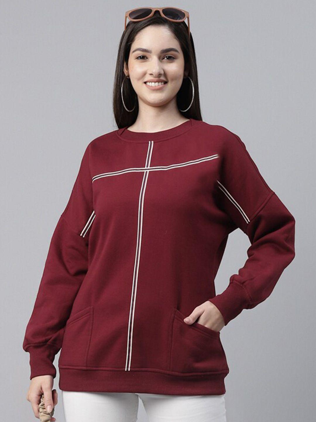 taurus women maroon sweatshirt