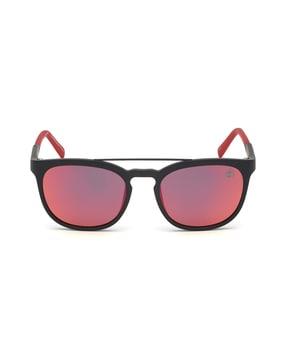 tb9181 53 02d uv-protected full-rim round sunglasses