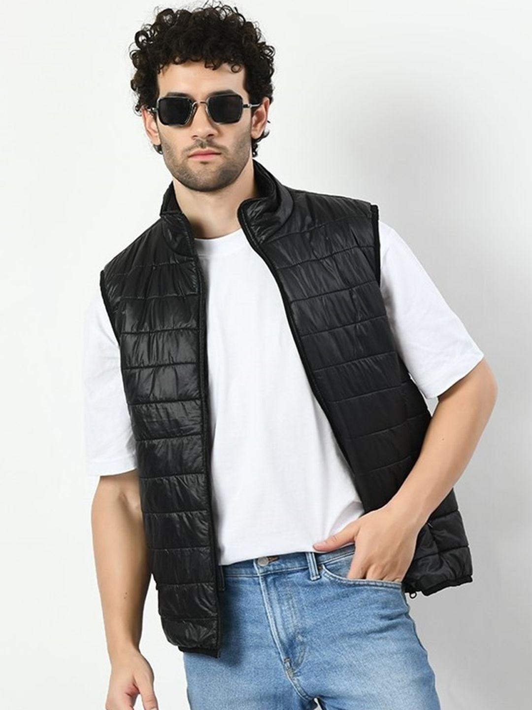 tboj mock collar sleeveless lightweight puffer jacket