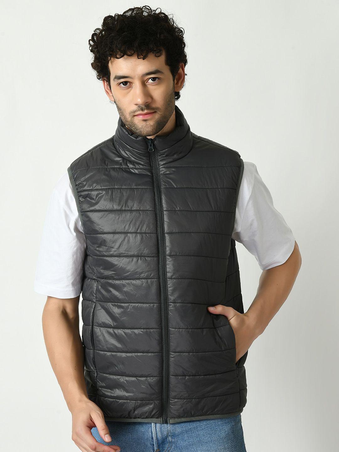 tboj mock collar sleeveless lightweight puffer jacket