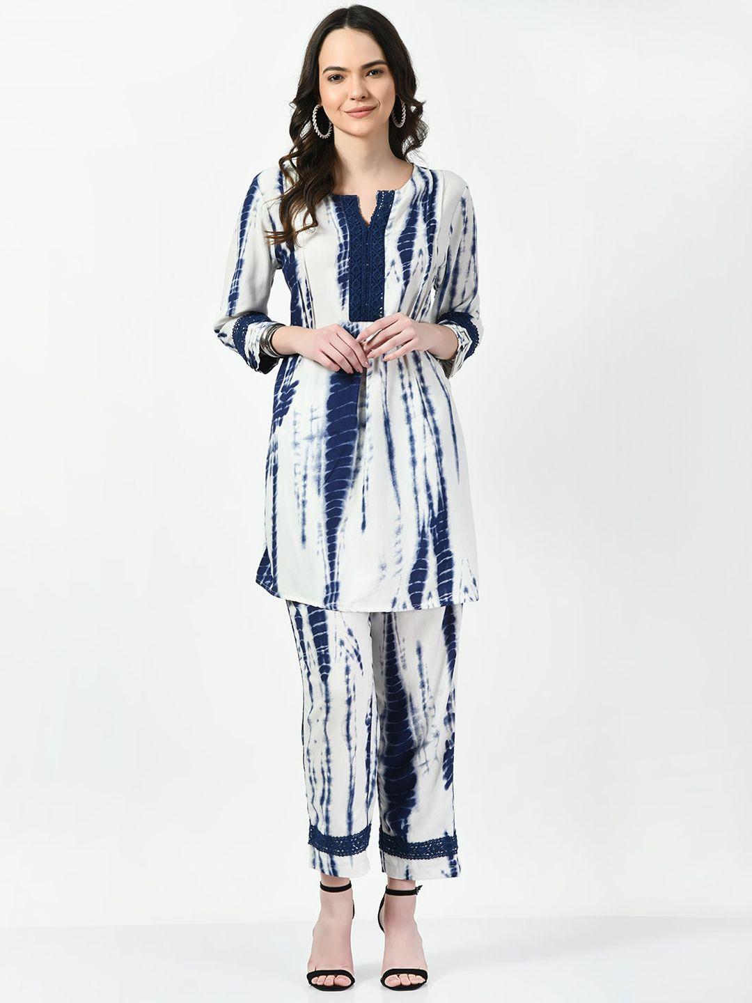 tboj tie-dyed printed top & trousers