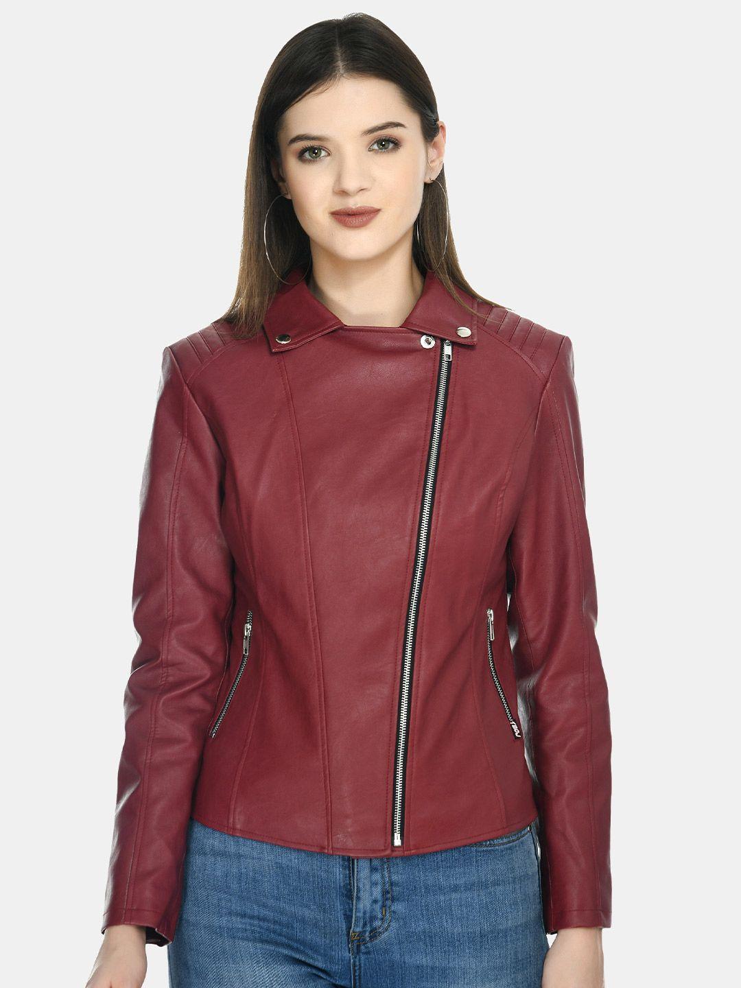 tboj women lightweight leather jacket