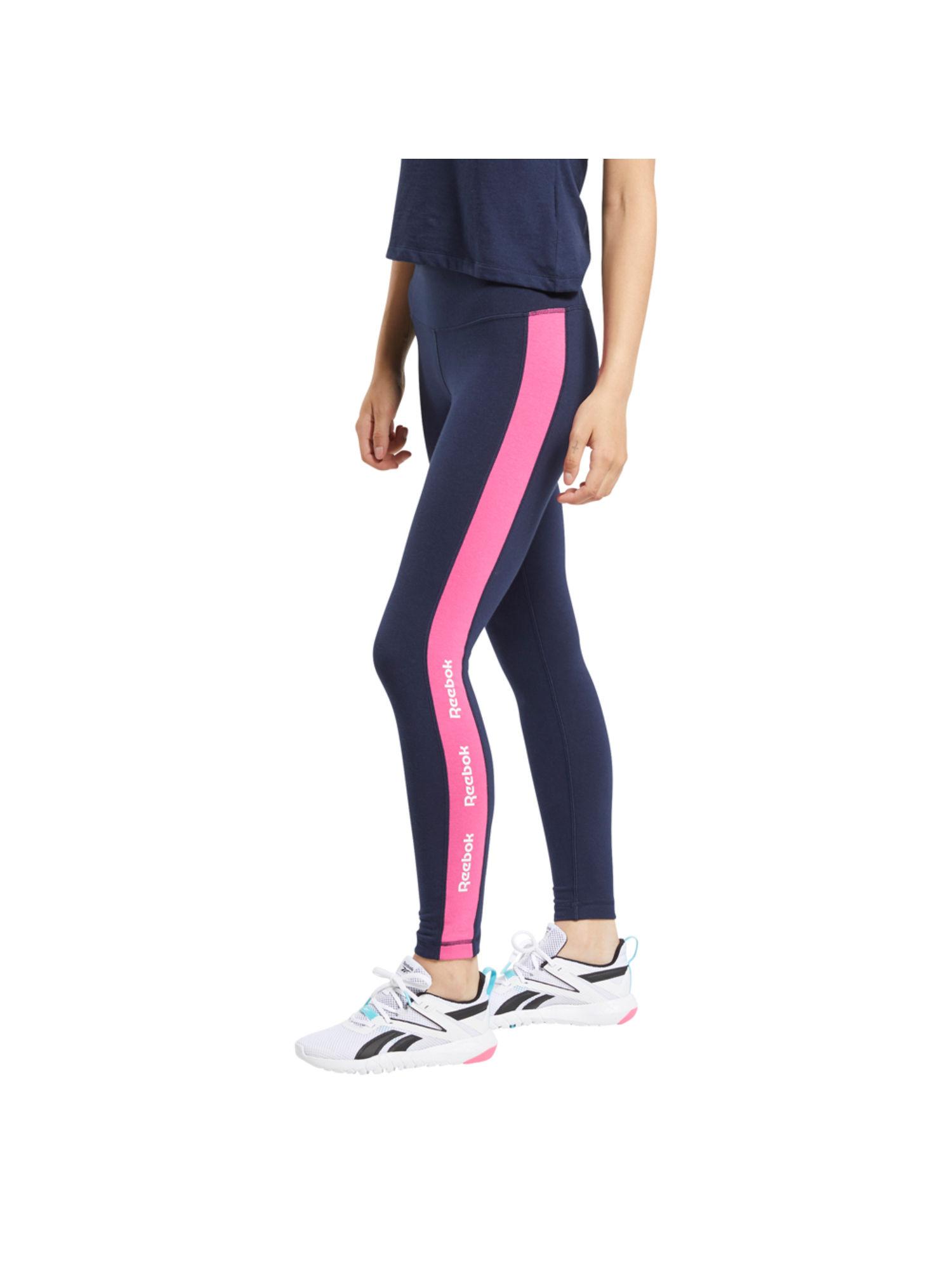 te linear logo ct legging navy training tights