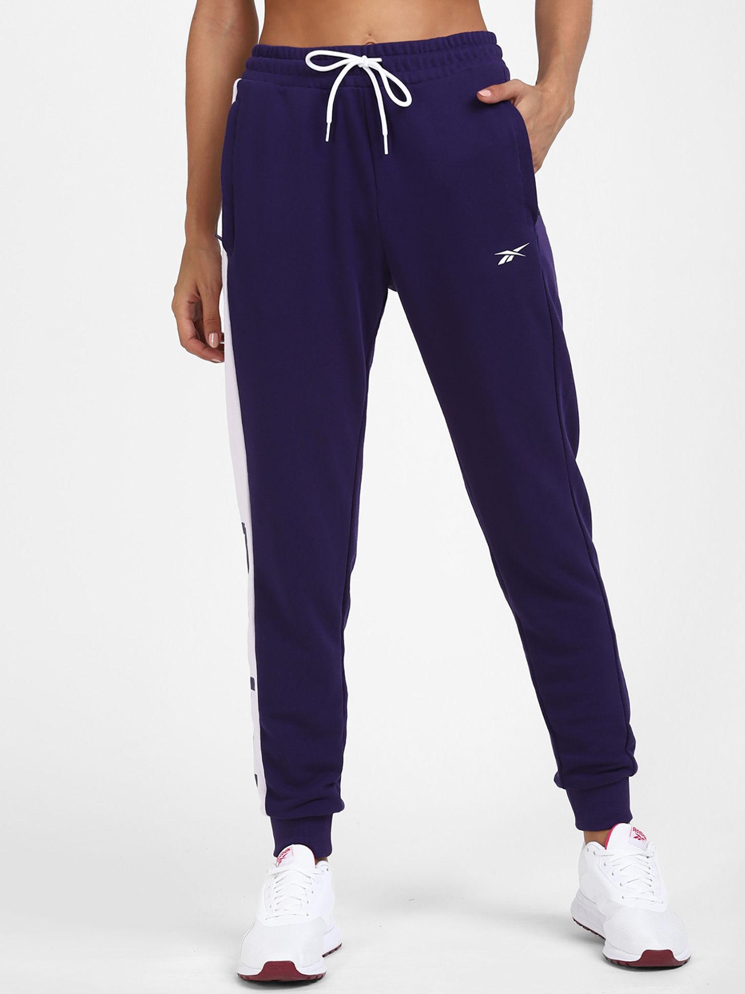 te linear logo ft pant purple training track pant