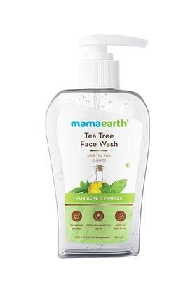 tea tree face wash with neem extract for acne & pimples