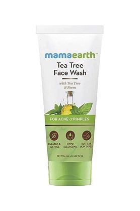 tea tree face wash with tea tree oil & neem for acne & pimples