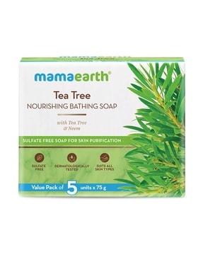 tea tree nourishing bathing soap with tea tree & neem for skin purification -