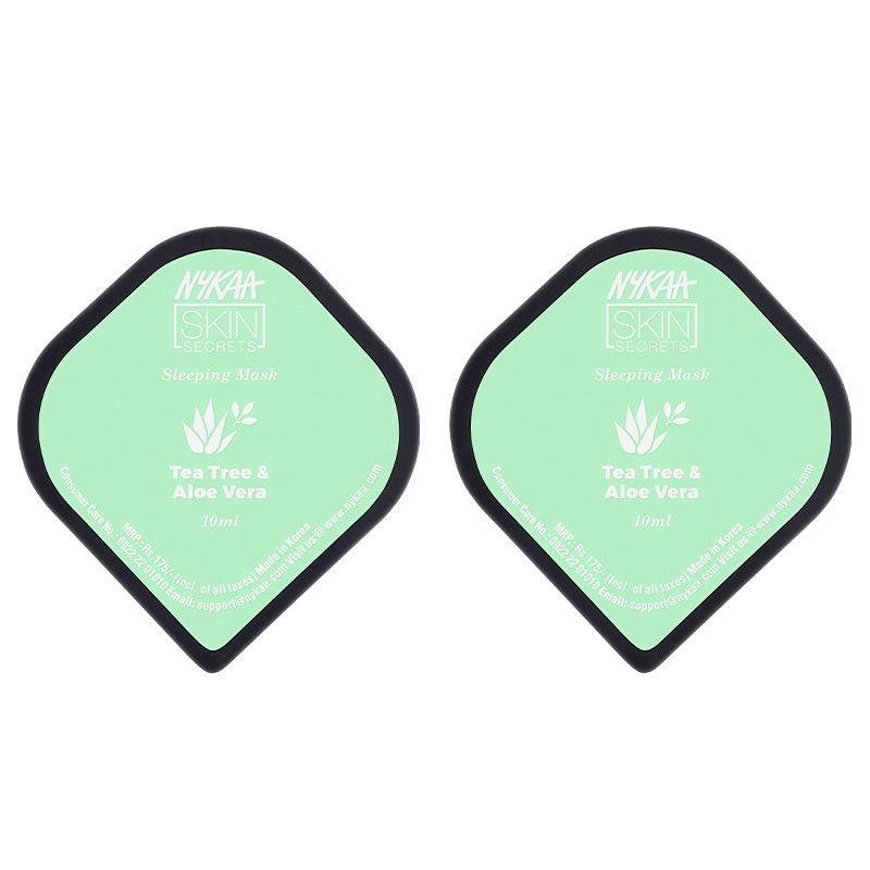 tea tree & aloe vera sleeping mask for firm & young skin - pack of 2