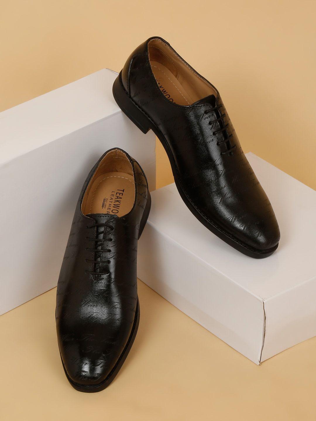 teakwood leathers men leather formal oxfords shoes