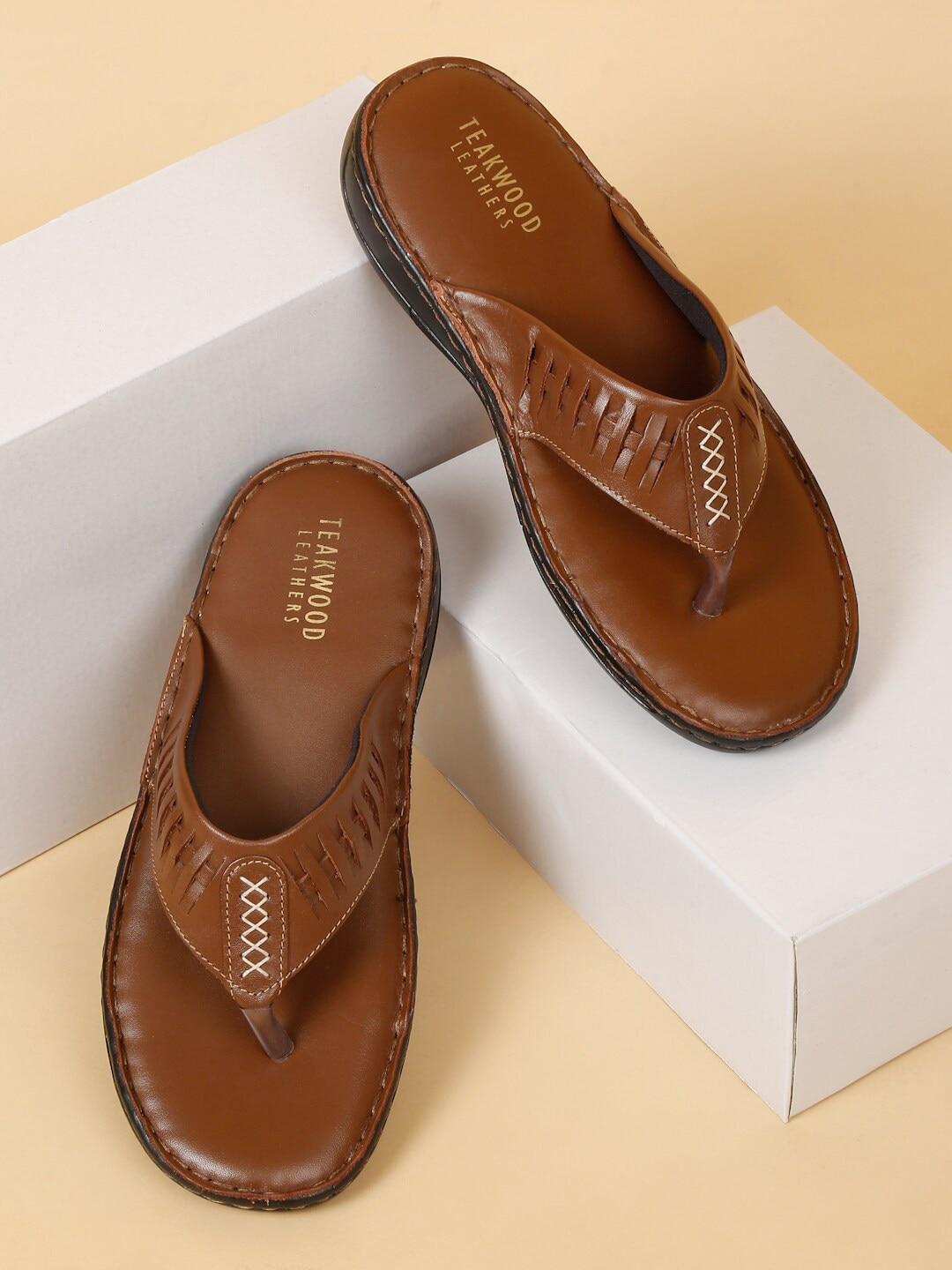 teakwood leathers men textured leather comfort sandals