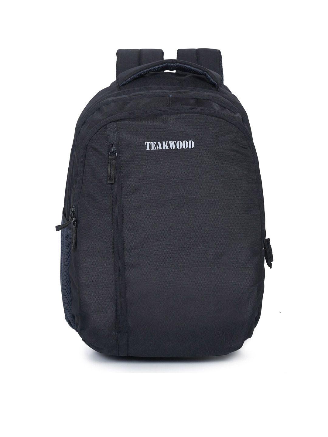 teakwood leathers unisex black casual backpack