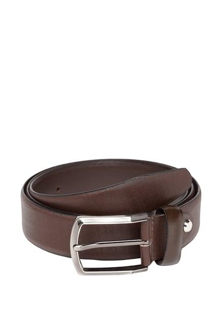 teakwood leathers brown solid leather narrow belt