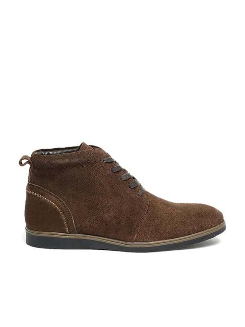teakwood leathers men's brown derby boots