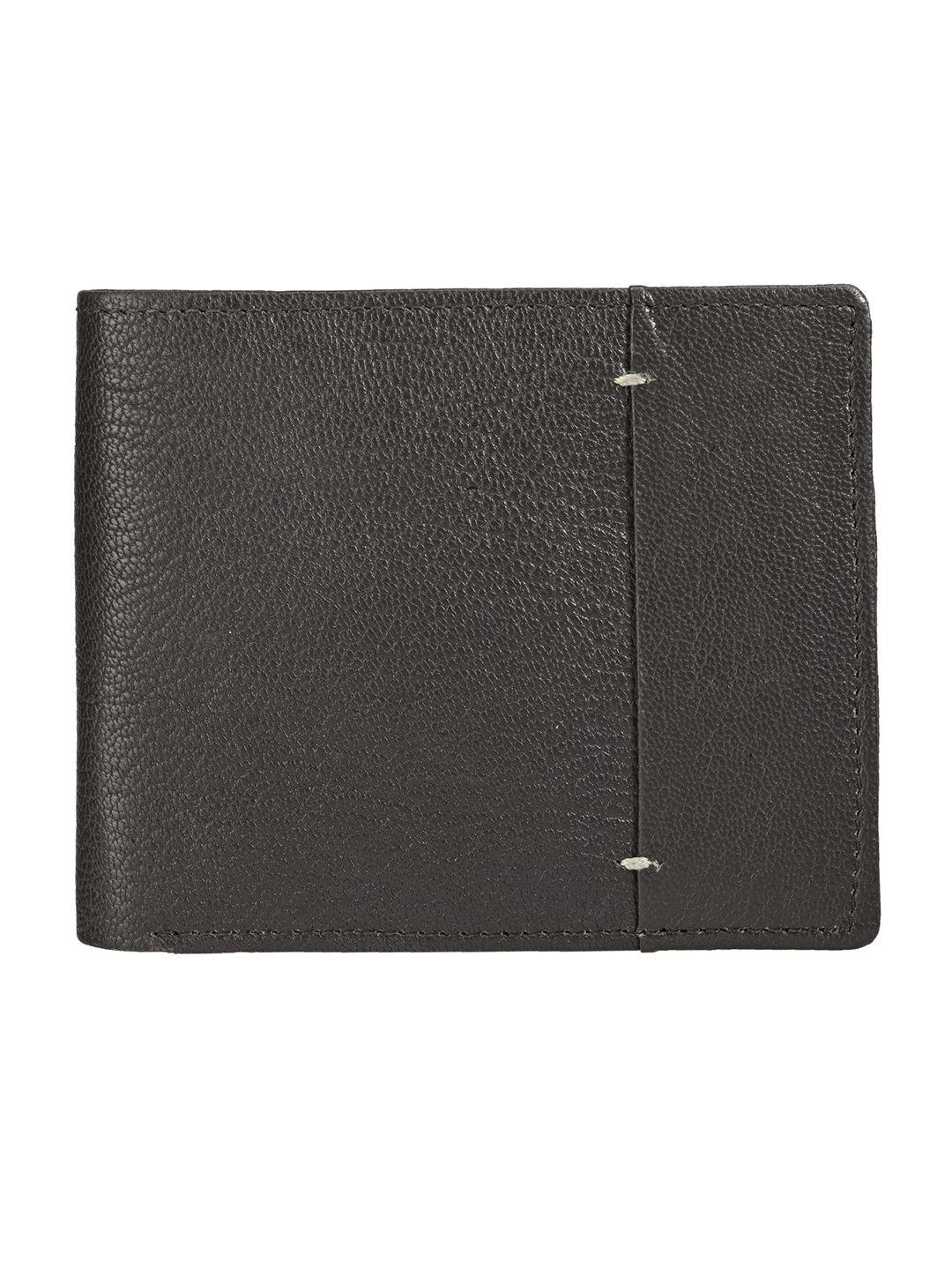 teakwood leathers men brown solid two fold wallet