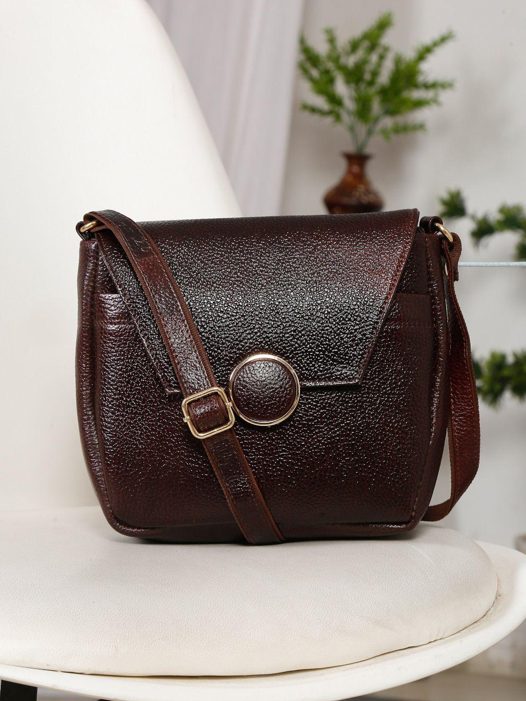 teakwood leathers structured sling bag