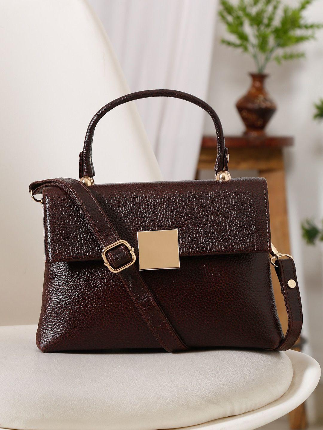 teakwood leathers water resistant structured satchel