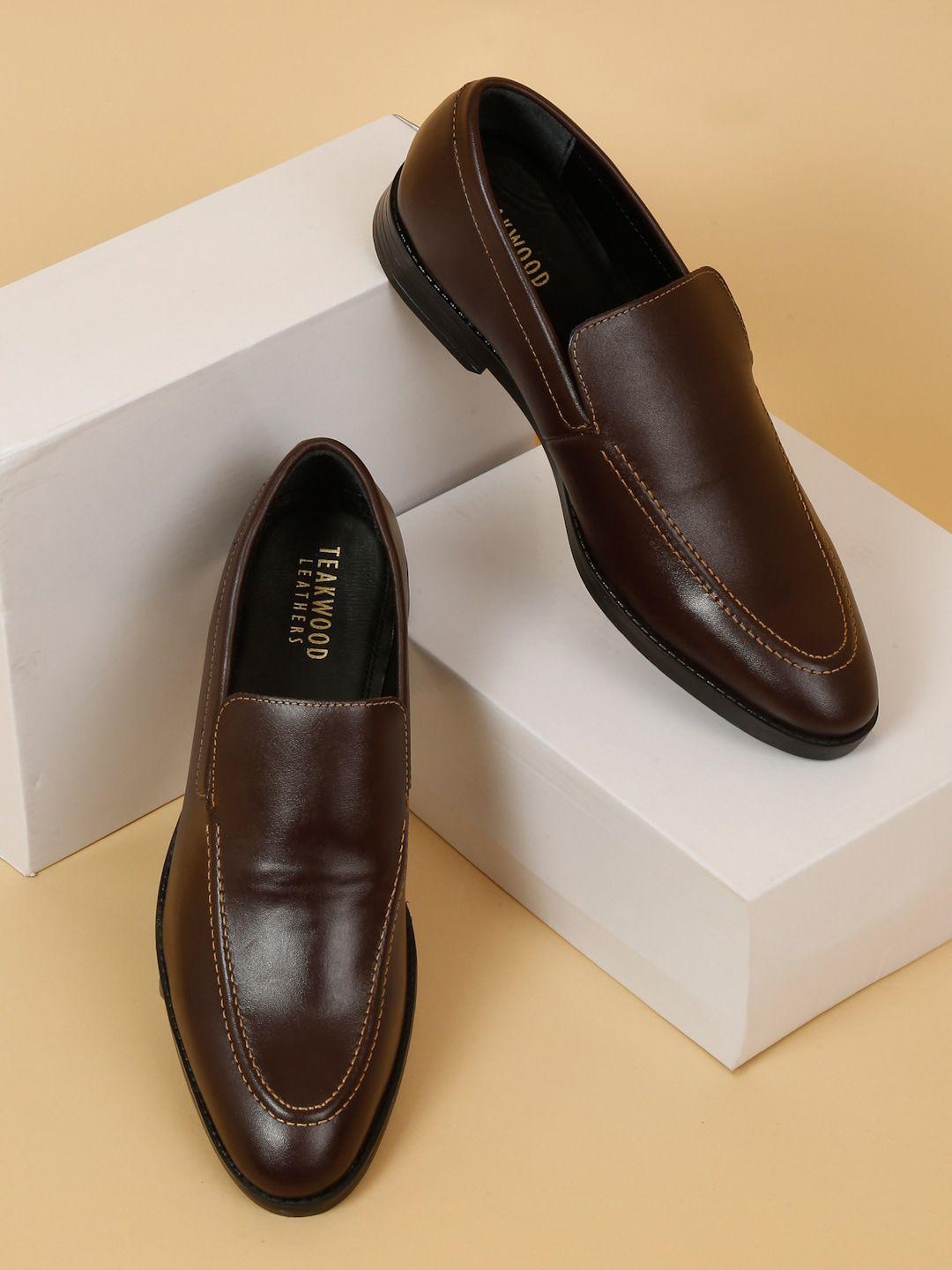 teakwood men leathers formal slip-on shoes