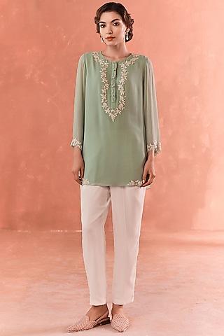 teal-georgette-tunic