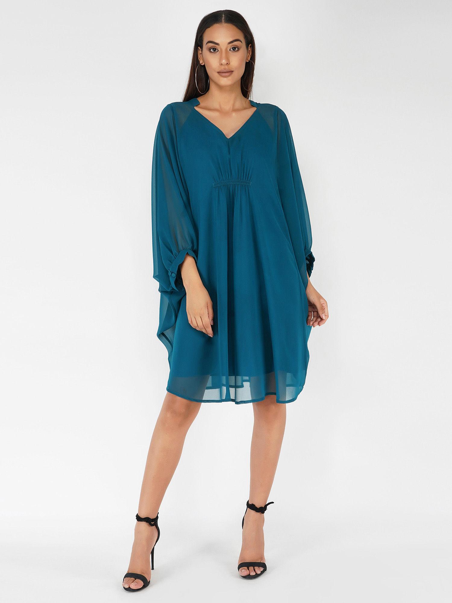 teal antifit lounge dress