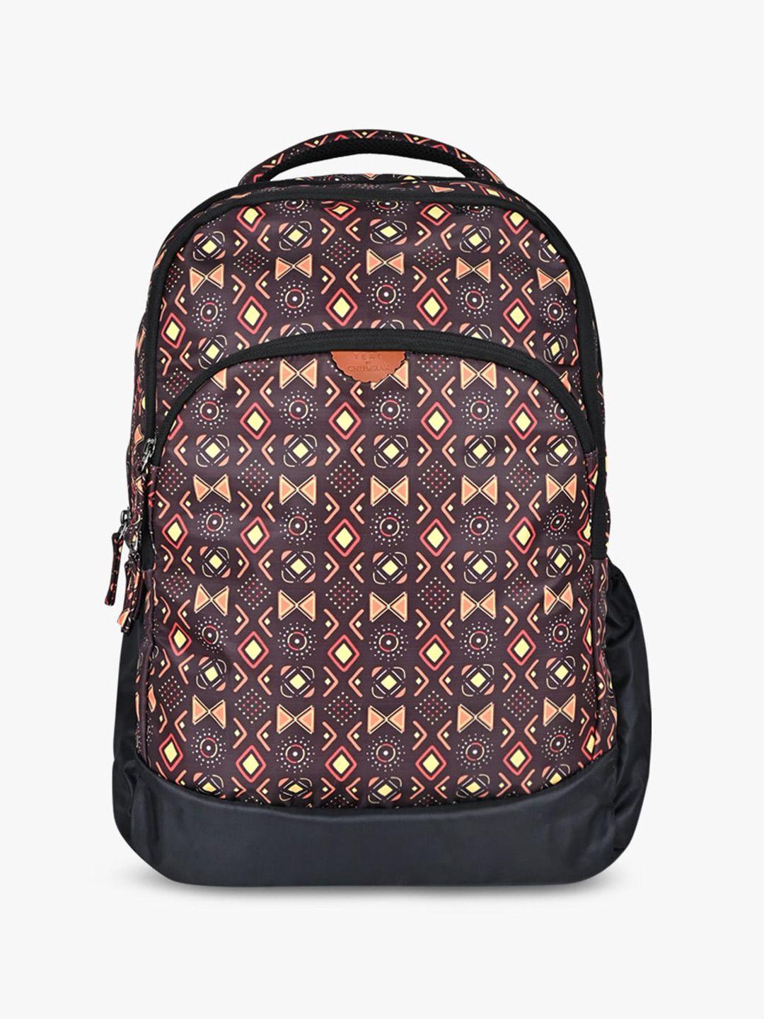 teal by chumbak women geometric printed backpack