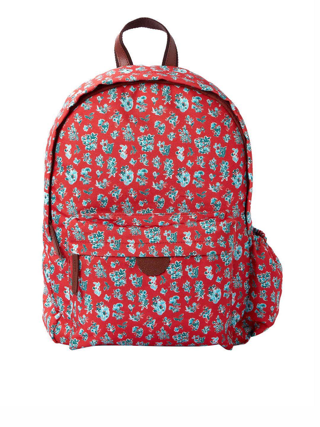 teal by chumbak women printed light weight medium back pack