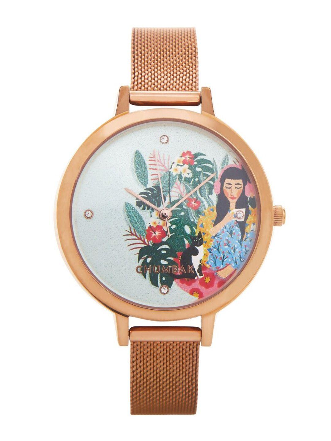 teal by chumbak women round analogue watch 8907605128677