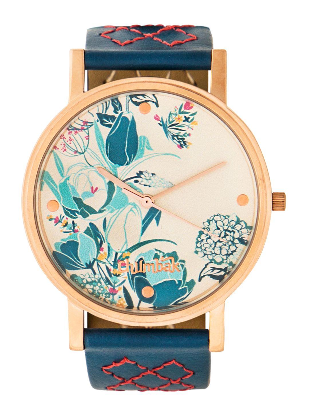 teal by chumbak women white analogue watch