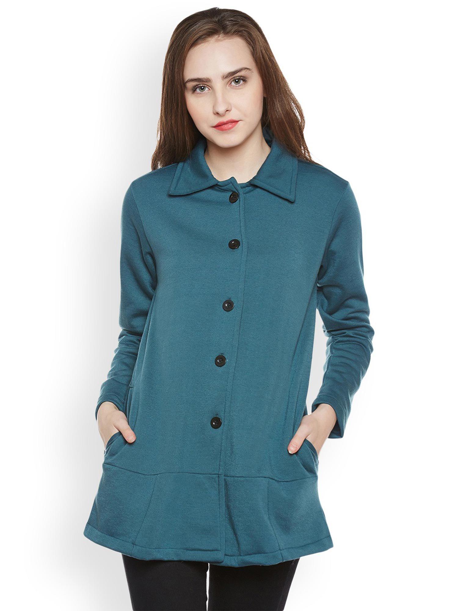 teal coat