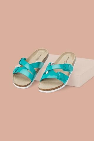 teal comfort sandals