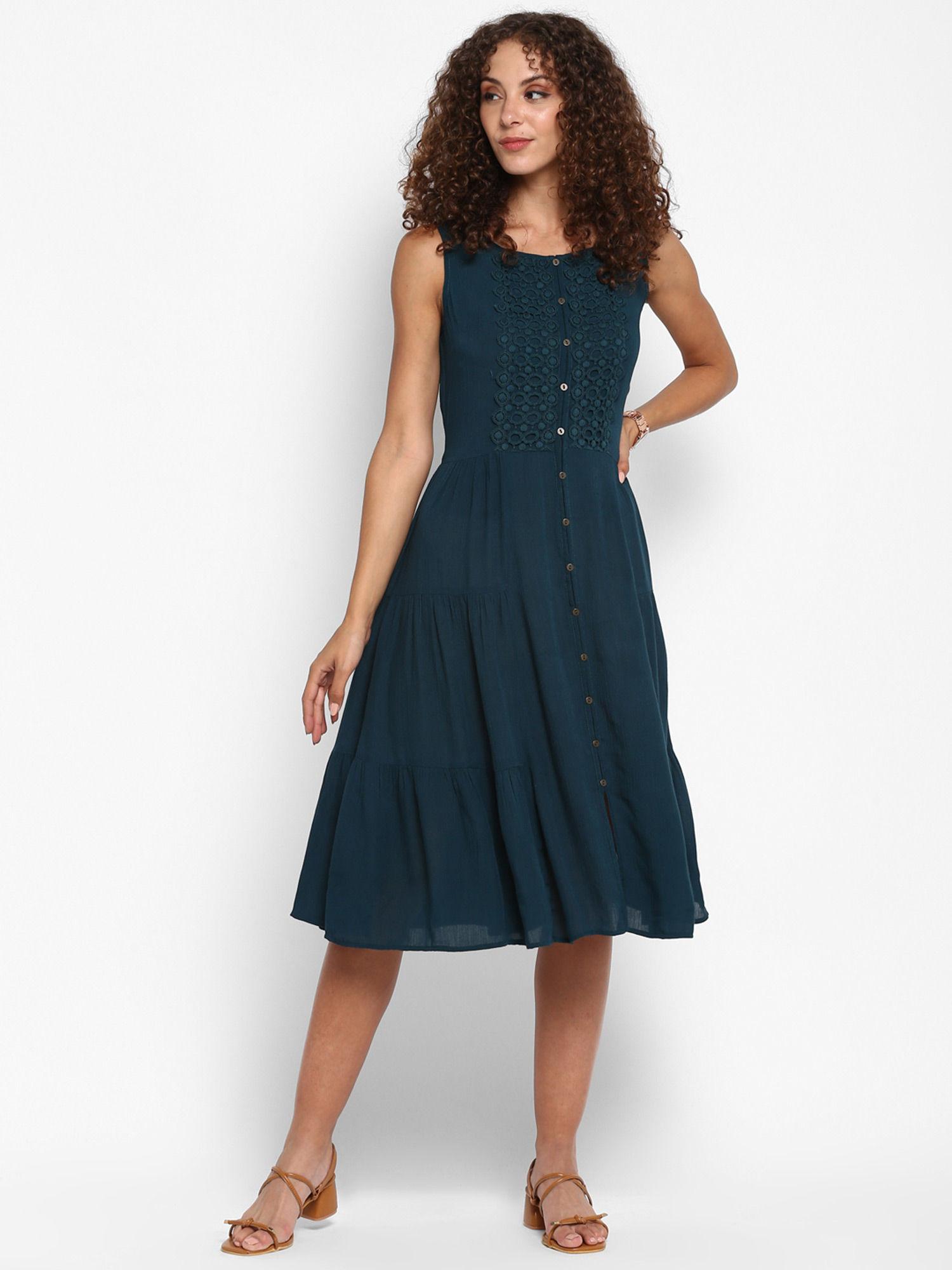 teal riveria dress