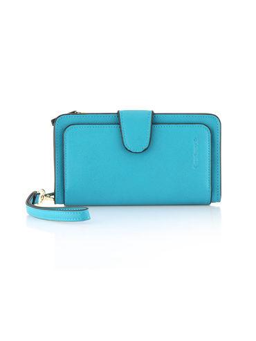 teal solid clutch