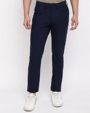 tech 6-pocket flat-front pants