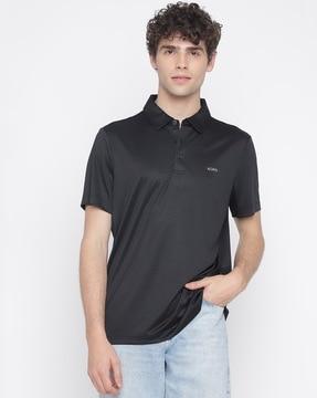 tech solid polo t-shirt