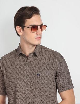 techno soft cotton printed casual shirt