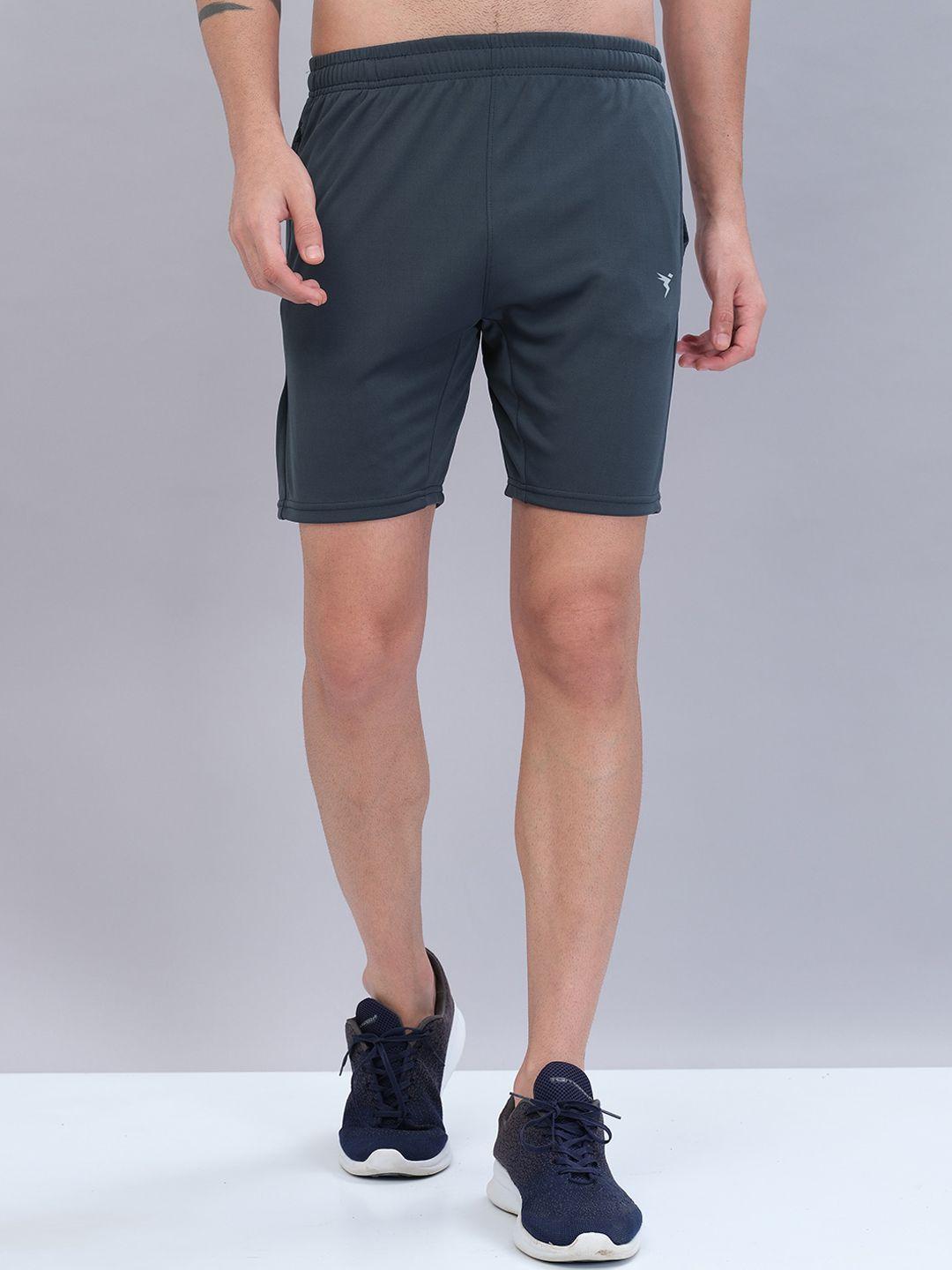 technosport men mid-rise slim fit shorts with antimicrobial technology