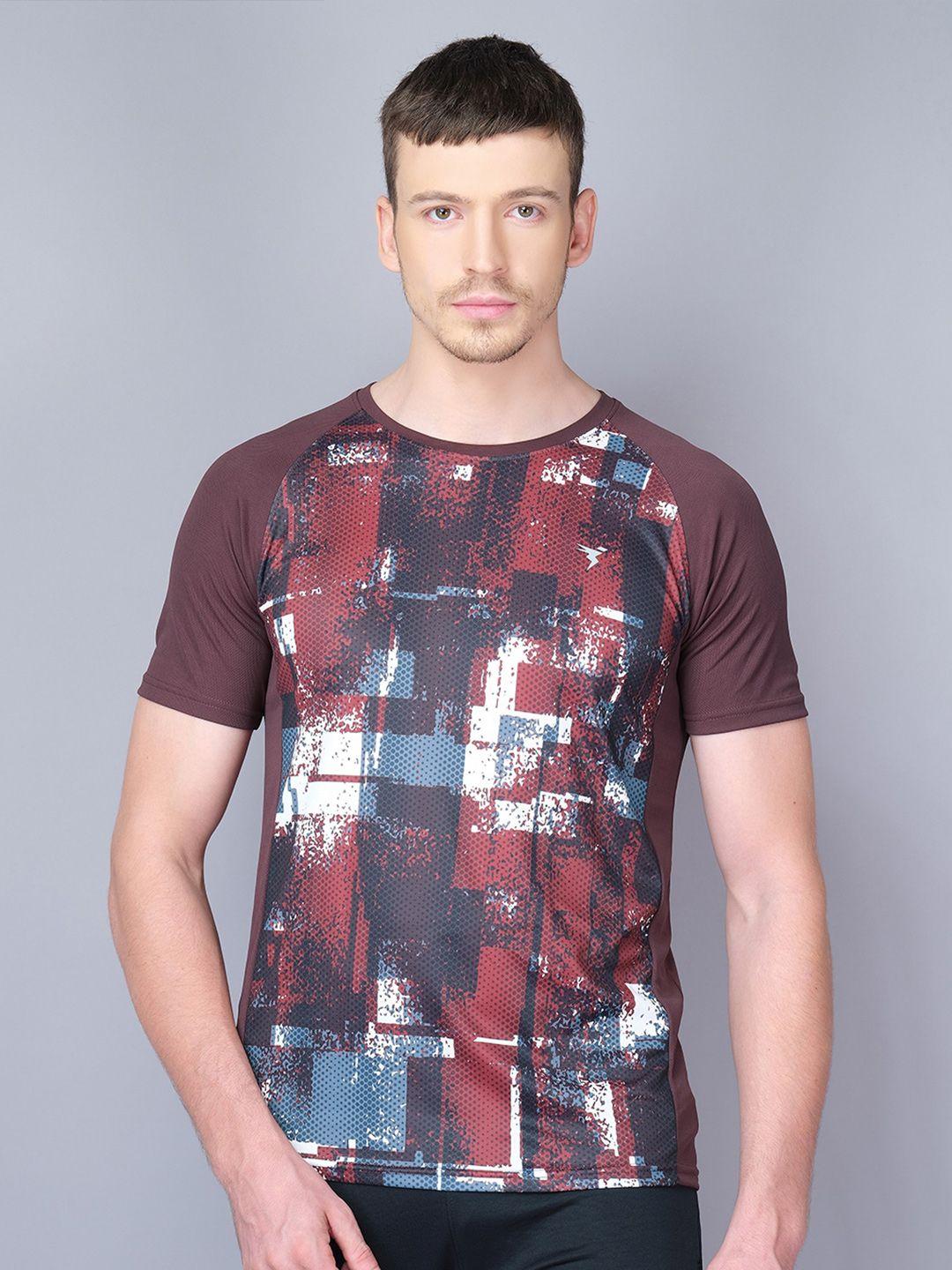 technosport men printed antimicrobial  t-shirt