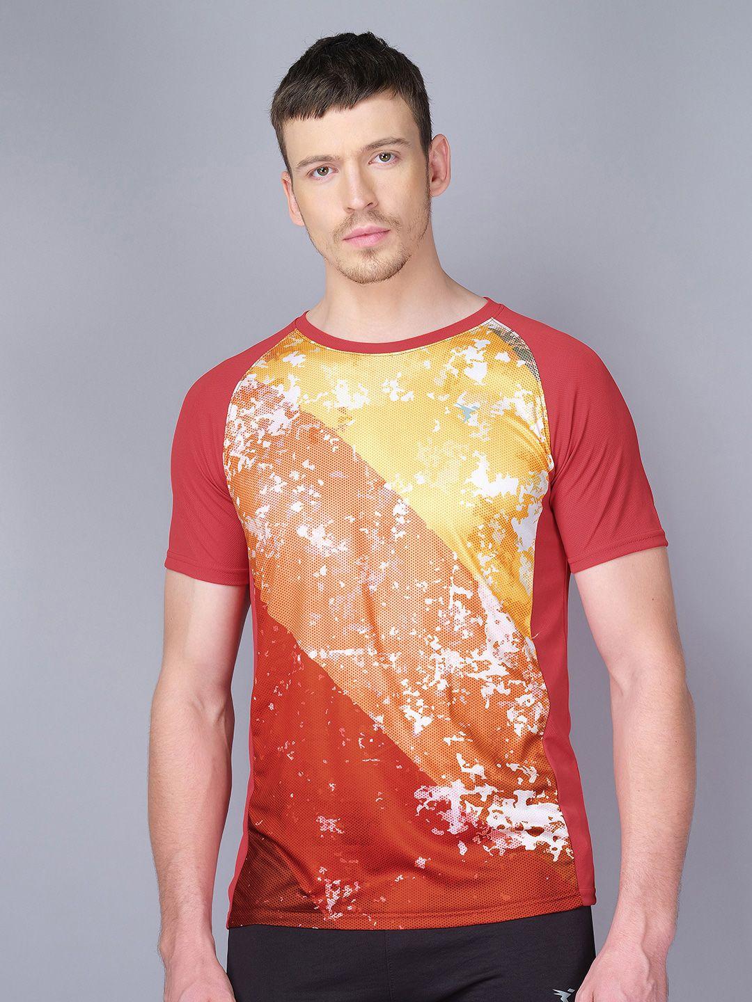 technosport men printed antimicrobial t-shirt