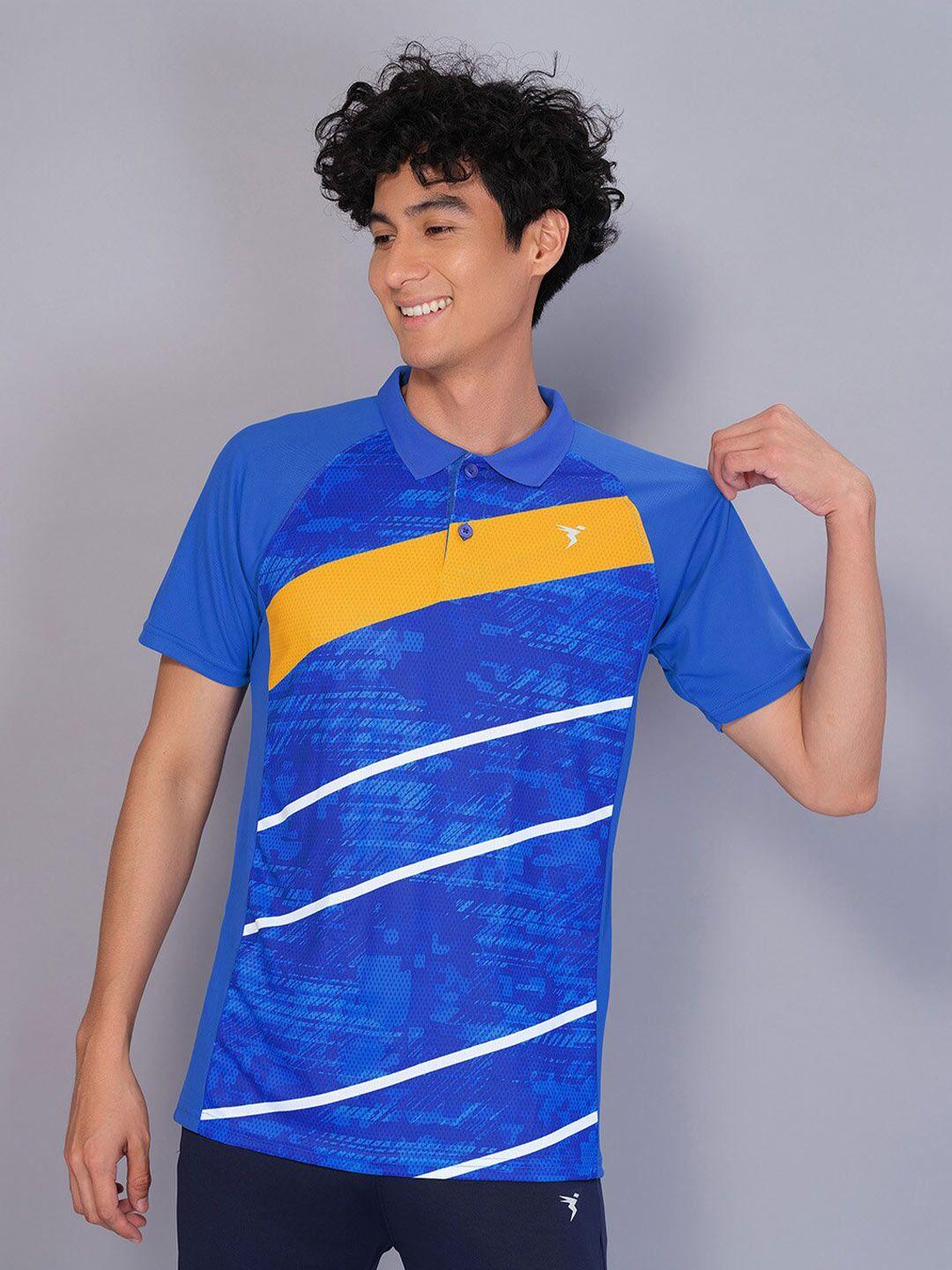 technosport men striped antimicrobial t-shirt