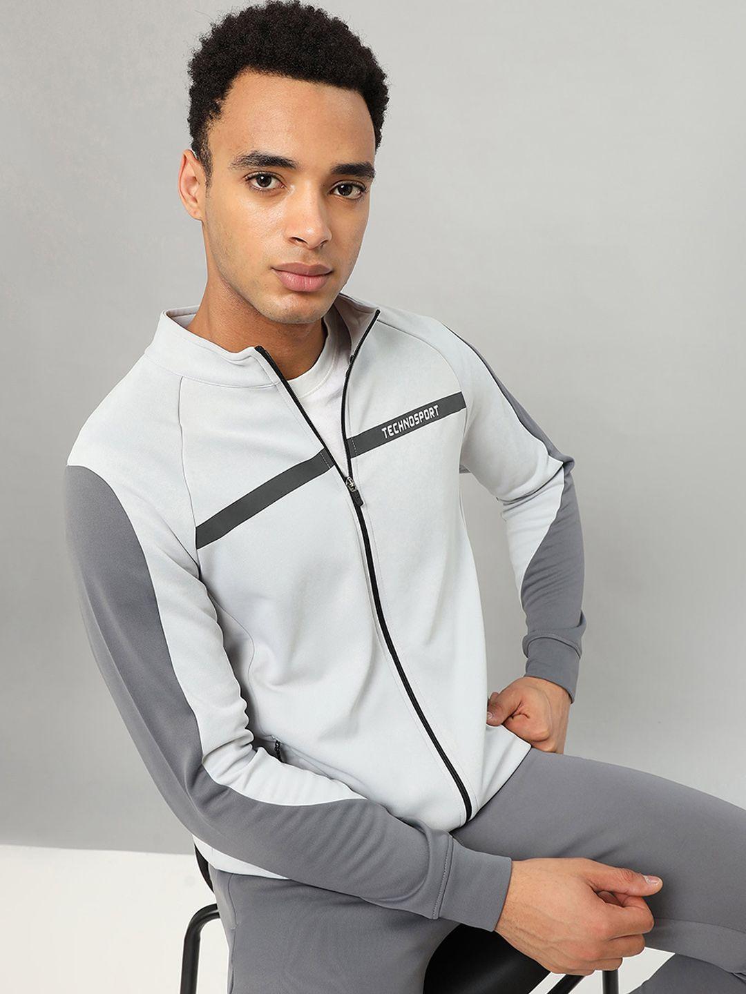 technosport mock collar lightweight antimicrobial sporty jacket