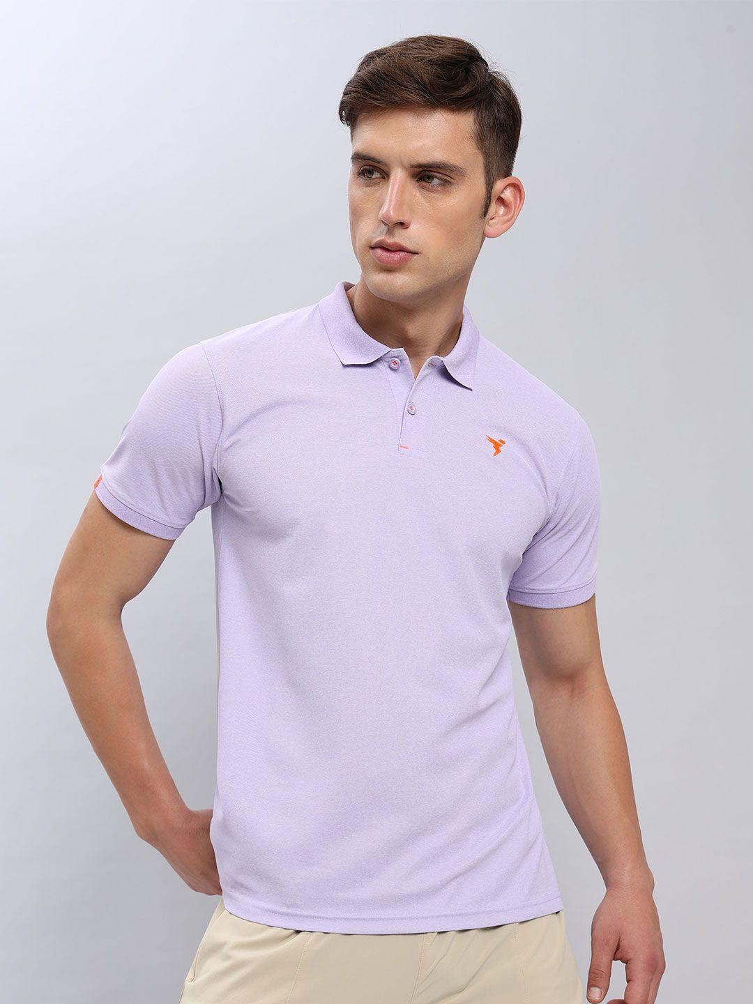 technosport polo collar antimicrobial slim fit sports t-shirt