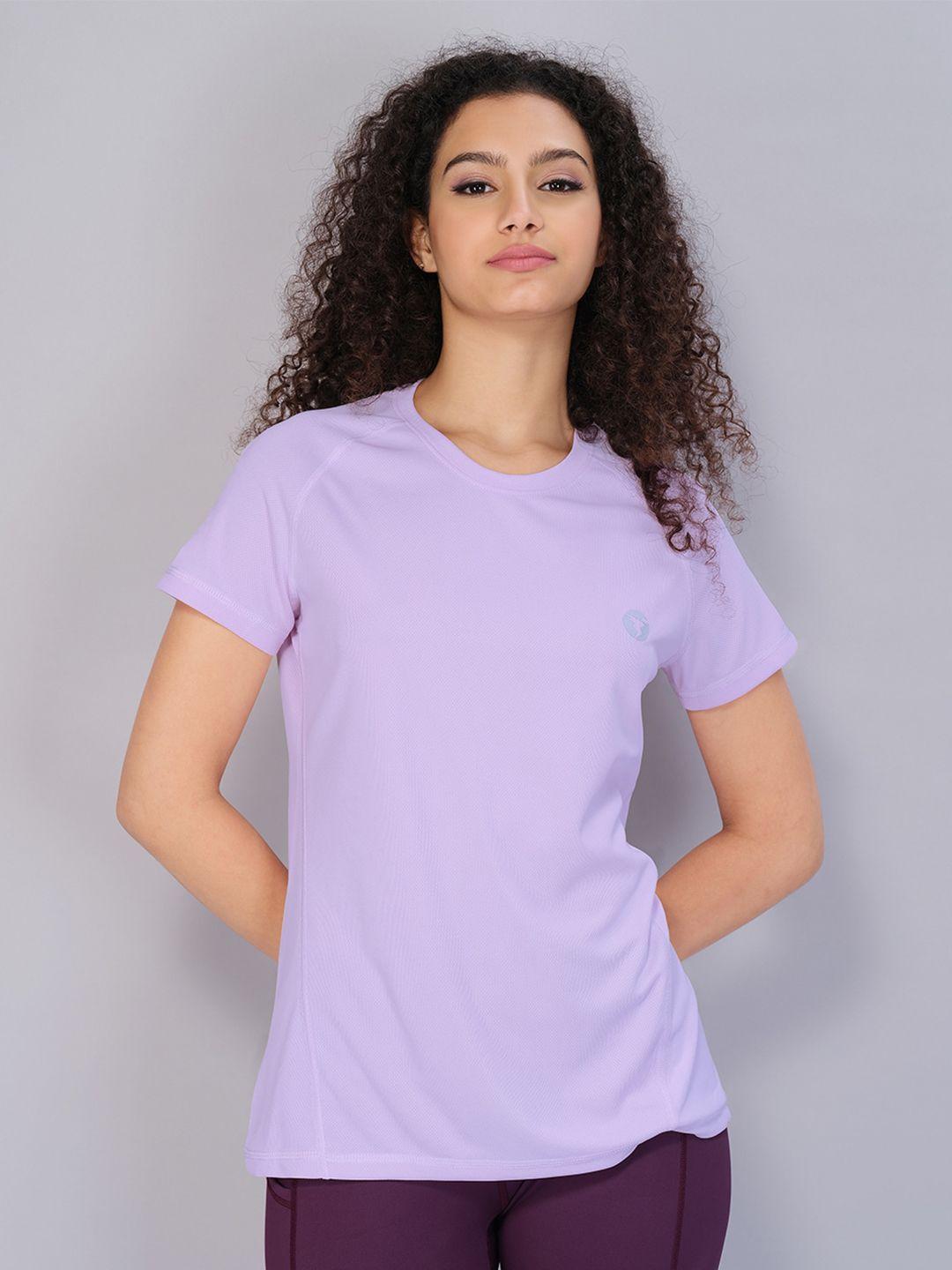 technosport women lavender antimicrobial t-shirt